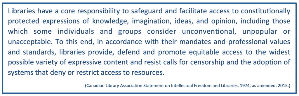 CLA Statement on Intellectual Freedom