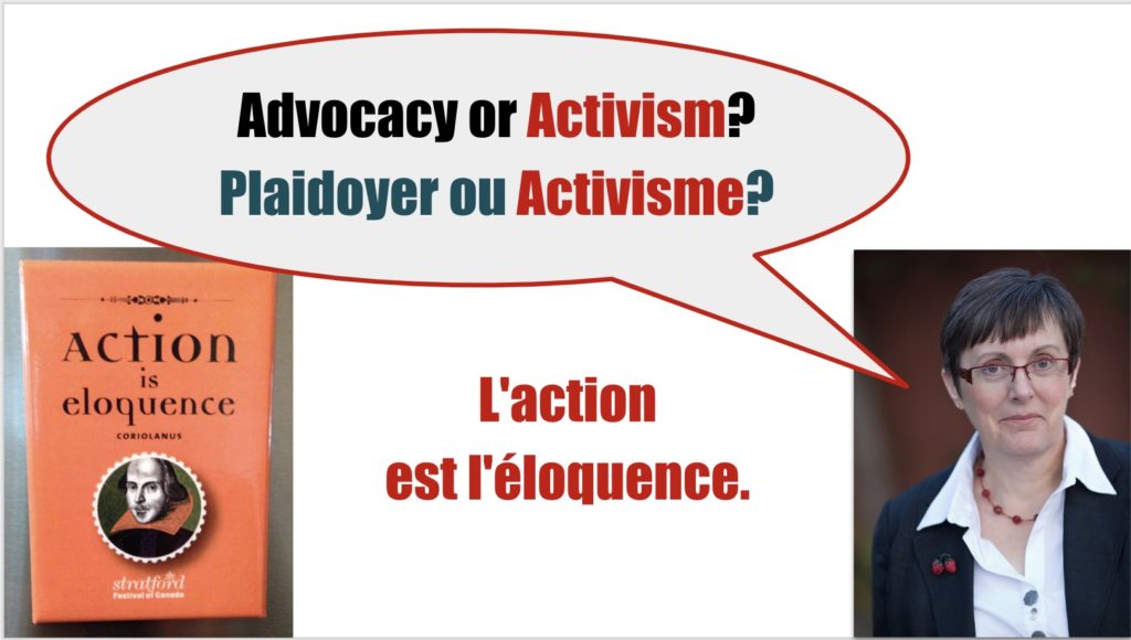 Advocacy or Activism?